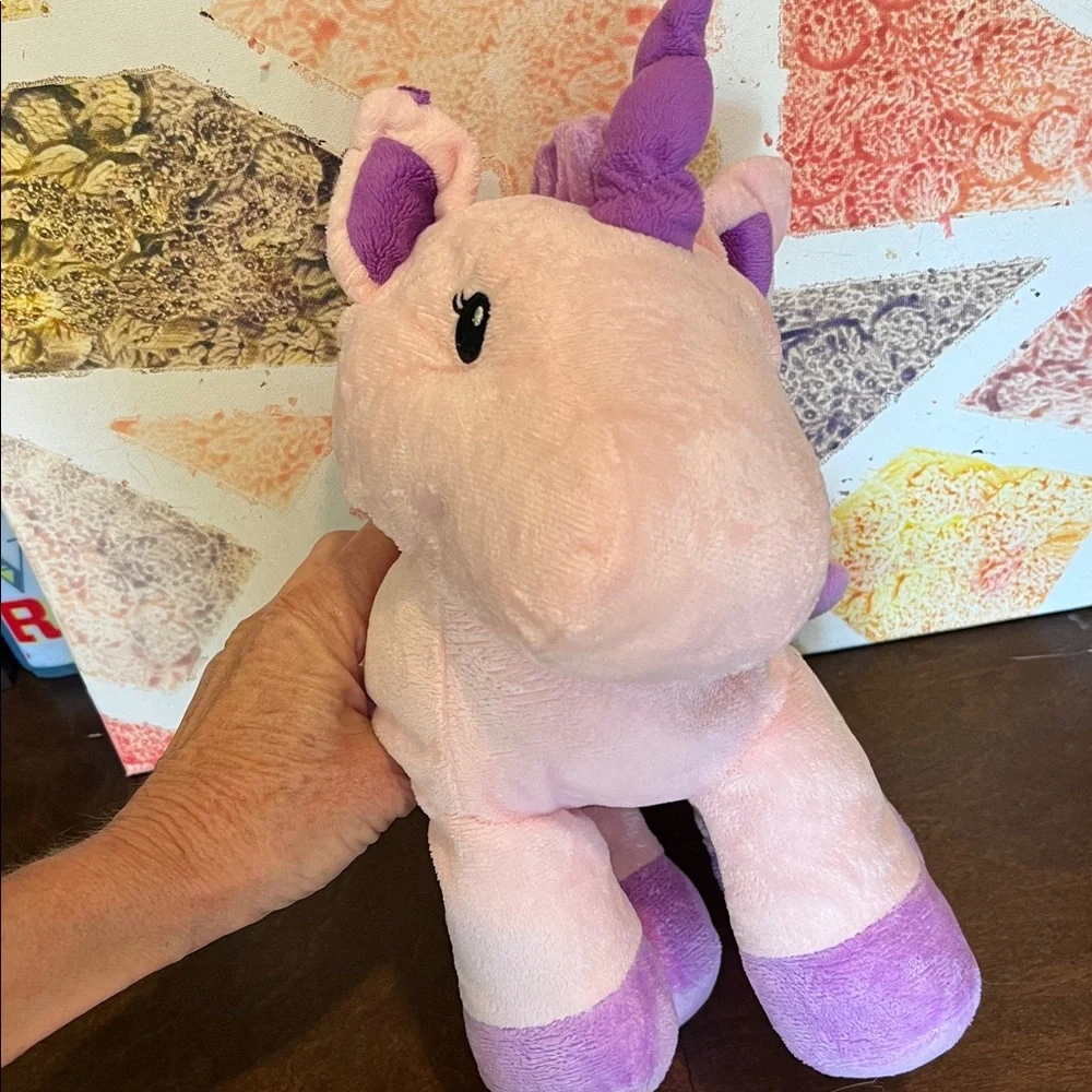 Plush Pink and Purple Unicorn Toy